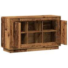 vidaXL Buffet, commode avec grand espace de rangement, meuble multifonction à 6 compartiments, buffet/commode pour salon, en bois composite de chêne clair - chêne clair - View 4