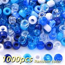 100/1000顆 6x9mm 彩色小馬珠套組 壓克力大孔珠 適用於辮髮、髮編髮珠 DIY 手鍊項鍊耳環手工藝派對裝飾 - 彩色 - 查看 22