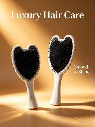 1pc Premium Matte Angel Wings Air Cushion Hair Massage Comb, Multifunctional Travel Hairbrush, Suitable For Daily Hairstyling, Exquisite Gift For Women, Birthday Valentine's Day