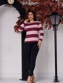 Striped Blouse - Fashion For Every Occasion - Rosa - Ver 3