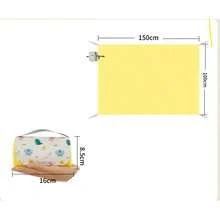 Large Waterproof Picnic Mat, Foldable Picnic Blanket, Suitable For Beach And Camping, Ultra-Light Sand-Proof Ground Cloth, Desert Oasis Print, Pocket Size For Easy Storage, Reinforced Corner Rings - Multicolor - View 8