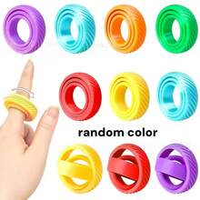 Rotating 3D Printed Stress Relief Fingertip Ball, Squeezable And Pressable, Anti-Anxiety Desktop Fidget Toy, Premium Gift - Multicolor - View 10