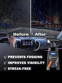 KineShineX Glass Water Repellent Spray, Car Rainproof And Waterproof Spray, Car Windshield And Rearview Mirror Water Repellent, Improve Visibility In Rainy Weather - Waterproof, Anti-Fog, Rainproof, Ultra-Clear Driving Vision In Rainy Weather - Multicolor - View 7