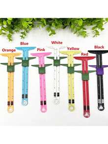 1pc 5-In-1 Inch Sliding Sewing Ruler, Aluminum Plastic Multi-Function Patchwork Seam Measuring Gauge, No Centimeter Scale, Tailoring Handmade DIY Tool, Saudi National Day, Mother's Day Gift, Home Fabric Crafting Measurement Accessory - Multicolor - View 8