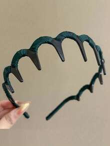 3pcs/2pcs/1 pieza Diademas onduladas de mujer, clips para el cabello antideslizantes, accesorios para el cabello, diademas dentadas, adecuadas para mujeres, decoración del cabello de damas, se pueden usar para lavar la cara, al aire libre, viajes, yoga, deportes y otras ocasiones, esencial para volver a la escuela, accesorios para el cabello, diadema de decoración del cabello de damas - Multicolor - Ver 11