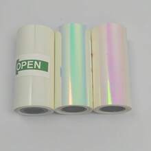 3卷漸層半透明自黏熱感紙捲（混色3件組）- 57MM X 25MM，兼容大多數迷你印表機 | 收據與標籤、辦公用品、透明列印、背膠、光滑表面、印表機紙捲 - 查看 11