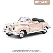 Nostalgic Classic Vintage Convertible Alloy Toy Car, 1:32 Scale Realistic Replica Of Old Luxury Sedan, Thickened Alloy Body Durable And Shock-Resistant, Openable Doors, Detailed Interior Seats And Steering Wheel, Pull-Back Design For Easy Operation Suitable For Young Children; Multiple Vintage Colors With Premium Texture, Multi-Purpose For Play, Collection And Desktop Decoration, Educational Car Toy For Boys, Collectible Ornament, First Birthday Gift, Home Desktop Vintage Decor Set - Multicolor - View 12