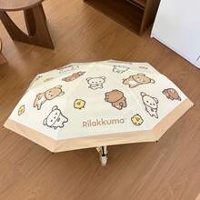 San-X Rilakkuma 日系卡通可愛慵懶熊可折疊傘，便攜防曬陽傘，適合女學生 - 彩色 - 查看 3
