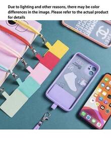 Cordón ajustable para teléfono móvil, opciones de multicolor, clip antiperidida de función completa - Multicolor - Ver 3