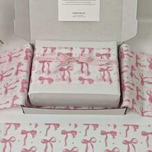 30 Sheets Gift Wrapping Paper, Pink Bow Pattern Wrapping Paper, Large Wrapping Paper, Holiday Decoration Wrapping Paper, High-End Gift Wrapping Paper, Creative DIY Handicraft Wrapping Paper, Bouquet Wrapping Paper, Suitable For Holiday, Wedding, Birthday, Gift, Party Decoration Wrapping Paper. - Packaging Paper - View 3