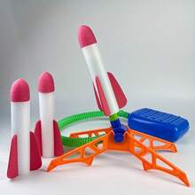 Set Mainan Peluncur Roket Interaktif Luar Ruangan untuk 1/2 Pemain - Peluncuran dengan Tenaga Kaki, Permainan Aktivitas Seru di Luar & Dalam Ruangan, Hadiah Paskah, Halloween, Natal - peluncur roket - View 8
