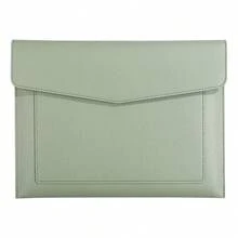 1Pc Multi-Color Magnetic Closure Document Bag, Scratch Resistant Heavy PU Leather, Multi-Purpose Storage Fits 14-Inch Laptops & Tablets, Minimalist Business Style, A4 Double Layer Portfolio File Bag, School Office Daily Commute Use - A - View 11