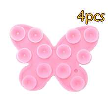 2/4/6Pcs Butterfly Shaped Double-Sided Suction Cup Phone Holder, Multiple Colors Available, Washable And Reusable, Strong Adhesion For Selfie Video, Compatible With Phones And Tablets - Multicolor - View 21