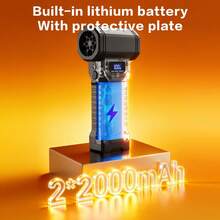 110,000RPM 強力高速無線電動吹風機除塵器，160g 氣壓，內建 LED 燈，4 段可調速，多種噴嘴適用於不同場景，適合電腦/汽車/居家清潔 - 標準版 - 查看 10