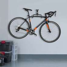 Wall Mount Bicycle Holder, Adjustable Steel Bicycle Storage Rack For Garages - Black - View 1