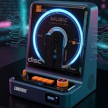 LOKMAT CD201 adalah pemutar CD Bluetooth portabel yang dilengkapi speaker stereo internal dan baterai isi ulang 4000mAh. Dilengkapi dengan remote control dan mendukung berbagai mode pemutaran (CD, kabel audio, USB, Bluetooth, FM, optik, dan AUX). - View 9