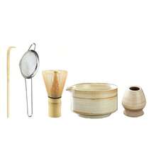 5PCS Middle Eastern Style Matcha Starter Kit Comes With Spouted Matcha Bowl, Bamboo Matcha Whisk, Whisk Holder, Matcha Scoop And Powder Sifter, Complete All-In-One Matcha Tools. Great For Traditional Matcha Tea Ceremony, - Multicolor - View 13