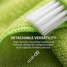 1pc Detachable Washable Gap Cleaning Brush, Suitable For Car Air Vent, Keyboard, Car Interior, Household Dusting Tool, Double-Head Air Vent Cleaning Brush, Car Air Conditioner Dusting Brush - Car Wash Brush - View 10