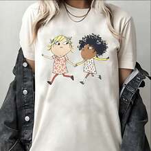 T-shirt unisex a maniche corte in 100% cotone stile Y2K, maglietta di Charlie e Lola, felpa letteraria, maglietta del topo della biblioteca, felpa a tema libro. - Bianco - Visualizzare 1