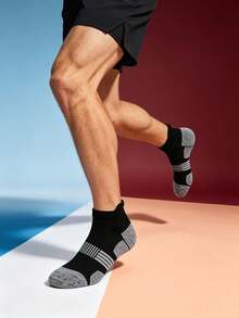 1/3/5/10/20 pares de calcetines cortos cómodos para hombre con base gris + combinación de negro y blanco, adecuados para varios tipos de zapatos y ocasiones, deportes al aire libre, deportes de interior, correr y caminar - Multicolor - Ver 6