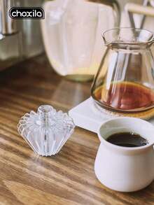 choxila 1pc Plastic Coffee Filter Paper Press, Hand Drip Coffee Filter Paper Assistant, Transparent Cone-Shaped Filter Paper Weight, Suitable For Cone And Cake Filters, Home Brewing Accessory - Clear - View 8
