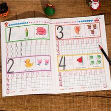1 pieza Libro de práctica de trazado de números 0-100, actividad de aprendizaje preescolar, suministros para el hogar y la escuela, para práctica de escritura, aprender a escribir números, enseñar números a los niños, contar y escribir, perfecto para viajes y tiempo tranquilo - Multicolor - Ver 4