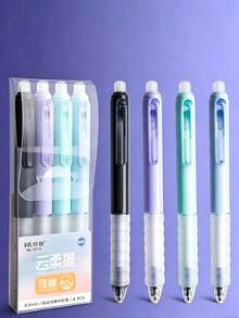 可擦拭中性筆，適合學生、居家與辦公使用，熱壓式中性筆，魔術橡皮 0.5 TS 替換筆芯，雲朵般柔軟握感練習用，水晶藍筆控訓練 - 圓形 - 查看 2