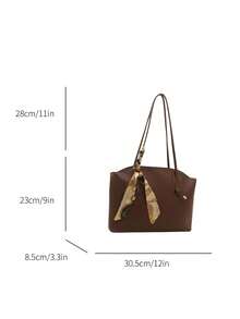 New Luxury High-End Pattern Versatile Women's Shoulder Bag Tote - Coffee - View 3