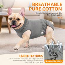 Dog Recovery Suit Soft Stretch Surgical Anti Licking Pet Recovery Shirt For Medium Large Dogs - Multicolor - View 6