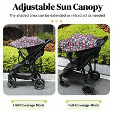 Portable UPF50+ Baby Stroller Sunshade, Protection, Baby Stroller Accessories. - Outer Space - View 9