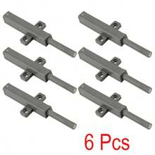 Push To Open Door Catch, Heavy Duty Push Open Door Latch, 40N Spring Release Touch Latch For Handleless Wardrobe Cabinet Cupboard Drawer Closets Magnetic Push To Open Door Damper(6/10 Pcs) - Gray - View 11
