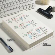 50/100 Sheets/Book Thick Pulp Beige Eye-Protection Draft Paper, Tear-Resistant, Ink-Resistant, Smooth Writing, Multi-Purpose: Draft Writing, Sketching, Painting, Solid Color Art Creation, Math Calculation, Suitable For Elementary School To Graduate Students - blank - View 5