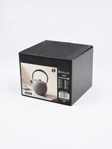 A Japanese-Style Cast Iron Teapot, Suitable For Brewing Tea Over A Fireplace, Perfect For Home Use As A Tea Set. It Features An Open Flame And A Handle, And Comes In Various Textured Designs. Sizes Range From 780-1200ml. - Fog Green Iron Kettle (850ml) - View 5