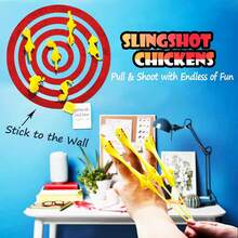 5/10/20/30/48PCS Stretchy Slingshot Rubber Chicken Toy, Novelty Soft Bouncy Fidget Finger Sensory Toy, Bulk Party Favors For Goodie Bag Pinata Filler Classroom Reward Christmas Stocking Stuffer Easter Exchange Gift - Multicolor - View 3