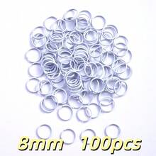 100pcs 8/10mm Small Double Open Jump Rings Colourful Small Key Rings Split Rings Functions On Connectors For Jewelry Crafts Decorations And DIY - Double Loop Hanging Loop - View 19