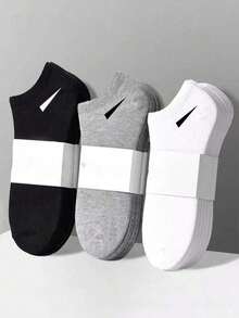 30/20/15/1 Pair Solid Color Fashion Women's Socks, Simple And Comfortable, Casual And Versatile, Suitable For Daily Wear, Also An Ideal Choice For Winter Gifts, Christmas Gifts And Sports Socks, Perfect For Giving To Friends And Family - Multicolor - View 1