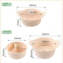 Silicone Bread Fermentation Basket With Lid, Multi-Functional Steaming Bowl, Non-Stick Dough Fermentation Container, Microwave And Oven , Baking Utensil - View 2