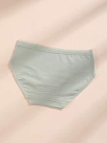 4件組女款純棉三角內褲,低腰無縫內衣,純色舒適透氣內著 - 彩色 - 查看 9