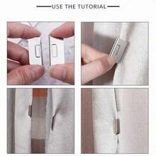 1/5/10 Pairs Strong Magnetic Blackout Curtain Clips, No-Sew Curtain Gap Fixing Buckles, Reusable Multi-Function Curtain And Clothing Fasteners, Non-Damaging Clips, Suitable For Living Room, Dorm, Apartment - Fastener - View 11