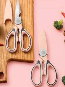 1pc Stainless Steel Kitchen Bone Clipper, Multifunctional Food Clipper, Can Be Used To Cut Vegetables, Clip Walnuts, Bottle Opener, Equipped With Protective Cover, A Good Kitchen Assistant - Multicolor - View 11