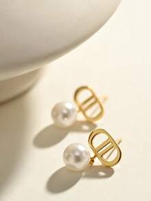 1 paire de boucles d'oreilles élégantes et mignonnes, convenant pour le port quotidien, les rendez-vous et les fêtes, élégantes et charmantes - Multicolore - Voir 3