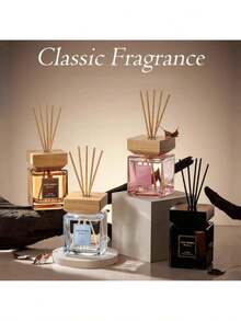 1pc X500ml/1pc 200ml Hotel Premium Flameless Essential Oil Reed Diffuser Sticks, Long-Lasting Fragrance - Suitable For Taste Bedroom Decor, Room Decor, Home Decor - Multicolor - View 1