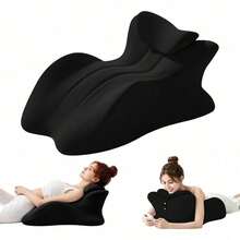 Sweet Spot Pillow, 27° Angle Perfect Position Couples Pillow, Perfect Instant  Pillows, Wedge Memory Foam Butt Cushion, Provides Waist And Neck Support (Black) - B Black - View 3