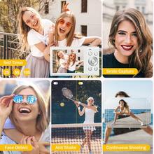 Nicamery Cámara de Vlogging 4K Full HD 48MP Cámara Digital Enfoque Automático Zoom 16x Cámara de Fotografía Portátil Grabación de Video de Alta Definición Cámara de Vlog para Estudiantes Nivel de Entrada Hogar Viajes Anti-Vibración[Tarjeta de Memoria No Incluida, Necesita Comprarse por Separado] - Blanco - Ver 3