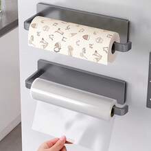 1pc Magnetic Modern Metal Paper Towel Holder, Wall-Mounted Roll Storage Rack, Easy Installation, Suitable For Kitchen, Refrigerator, BBQ Grill, Toolbox, RV, Camping, Picnic And Outdoor Halloween Decoration Ideal Choice - A - View 6