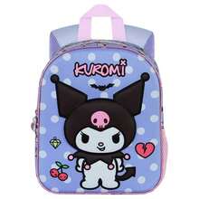 Hello Kitty Safta Rebel 3D 立體書包，尺寸 30x25x10 厘米，正面浮雕圖案，加厚肩帶，網狀側袋，頂部提手 - 選項 12 - 查看 3