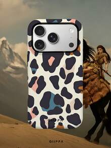 GIIPPA 1pc Cream Yellow Base With Black Leopard Print Design, Phone 17 Pro Max Phone Case, Compatible With Phone 16 Pro Max, 15 Pro Max, 14 Pro Max, Korean Style High-End Fashionable And Fun Phone Case, Compatible With 11/12/13/14/15/16 Pro Max Plus, Elegant Design Suitable For Men And Women, Perfect Gift For Girlfriend On Christmas, Valentine's Day, Easter, Wedding Season And Birthday! - Multicolor - View 7