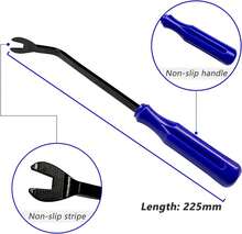 XLSFPY Auto Trim Rivet Removal Tool Kit, Fastener Car Panel Door Interior Window Tool, Auto Clip Fastener Remover Pry Tool, Clip Puller Rivet Removal Tool - White - View 3