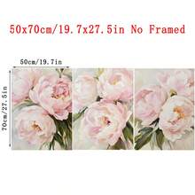 3pcs Vintage Melancholy Floral Wall Art, Dark Botanical Peony Art, Dark Academia Floral Wall Decor, Pink Peony Print, Soft Pink Floral Painting, Abstract Floral Poster, Personalized Home Decor Canvas Poster, Christmas Decoration, Christmas Gift, Framed/Unframed - Flower - View 16