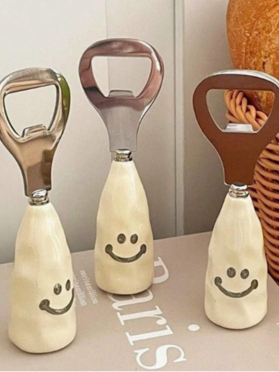 2 buah Pembuka Botol Wajah Tersenyum, Pembuka Botol Bir, Pembuka Botol, Pembuka Botol Bar KTV